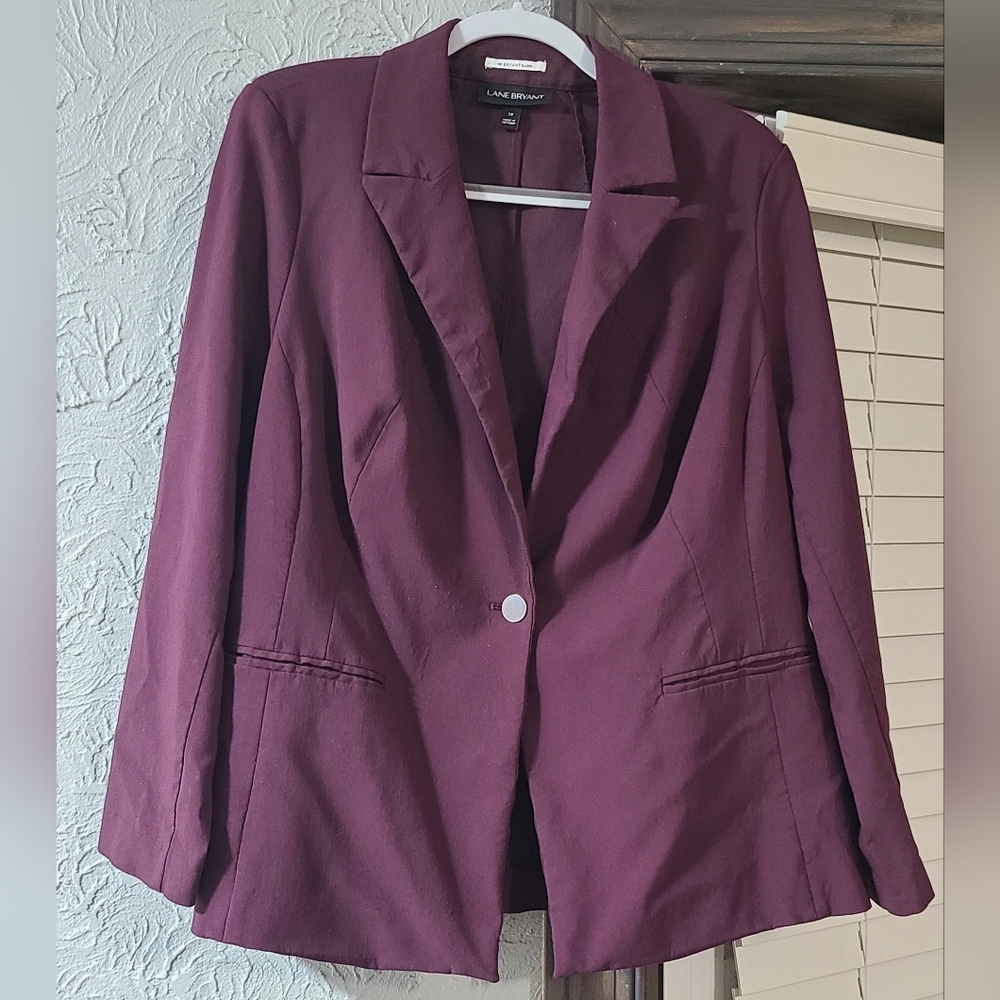 Lane Bryant - The Bryant Blazer - Maroon